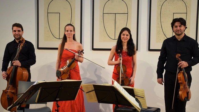 Das Minetti Quartett war im Rahmen der diesjährigen Sonusiade zum zweiten Mal Gast im Museum Liaunig.