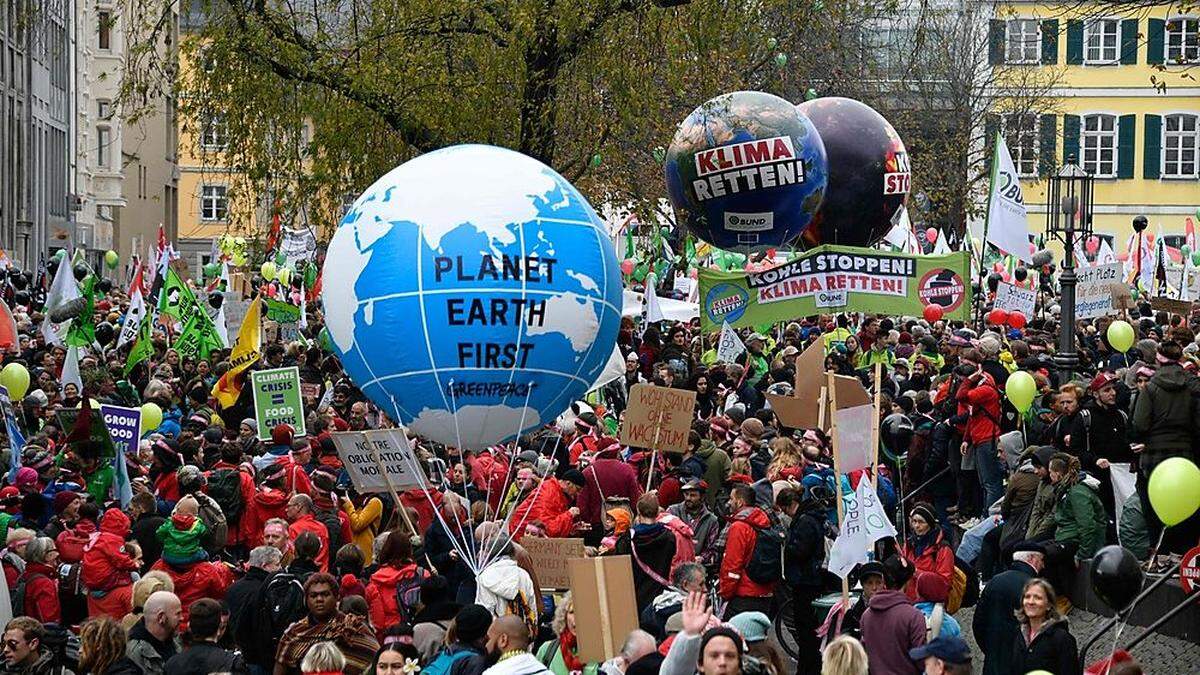 Die Demonstrationen in Bonn starteten bereits am Samstag 