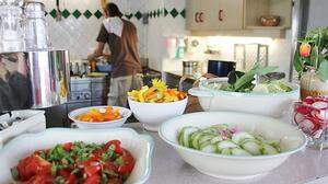 In den „Together Points“, wie hier in Villach, werden Lebensmittel vor der Entsorgung bewahrt
