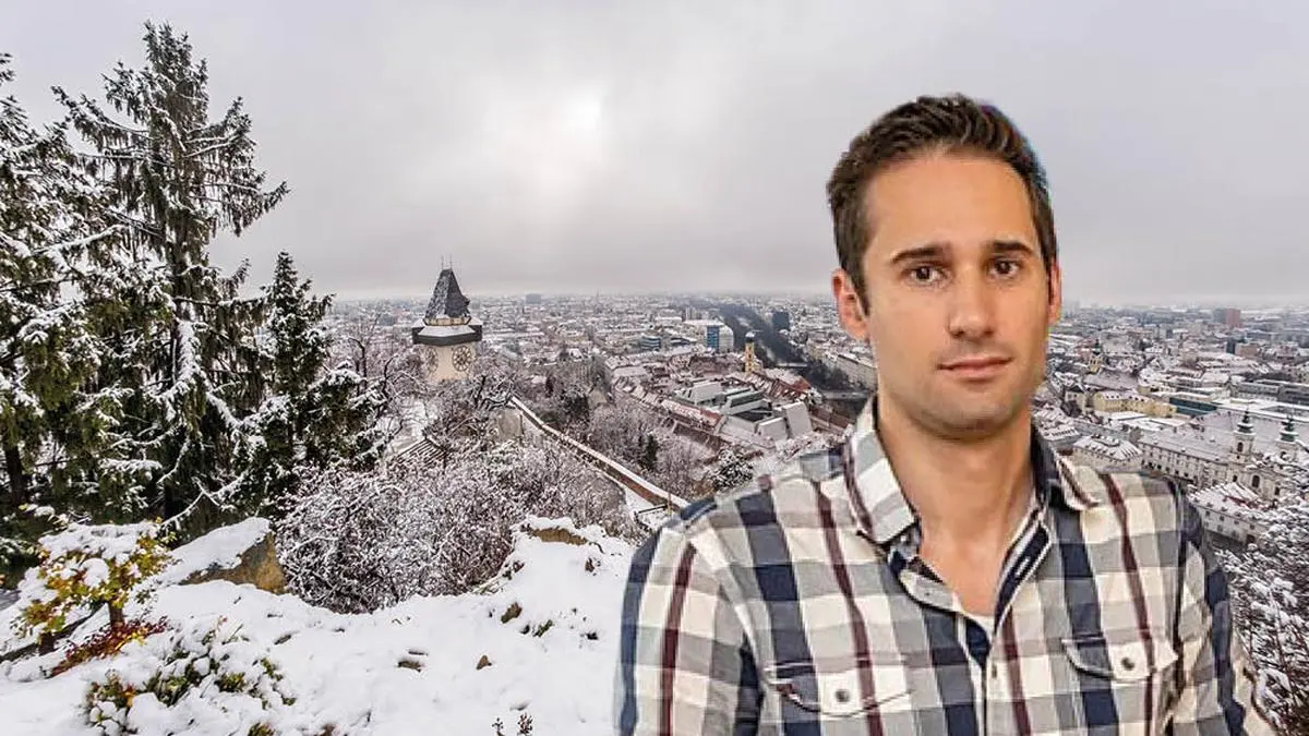 Meteorologe Christian Pehsl von der Geosphere Steiermark prognostiziert selbst der Landeshauptstadt Graz Neuschnee und Eistage mit Tageshöchstwerten unter 0 Grad | Meteorologe Christian Pehsl von der Geosphere Steiermark prognostiziert selbst der Landeshauptstadt Graz Neuschnee und Eistage mit Tageshöchstwerten unter 0 Grad