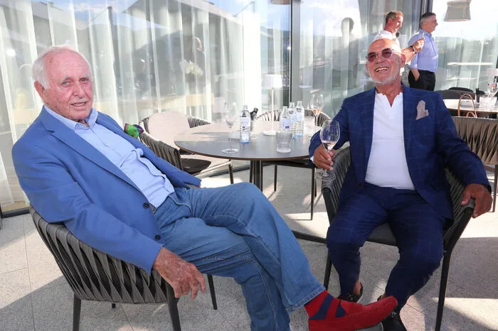 Sportreporter-Legende Michael Kuhn mit Otto Retzer