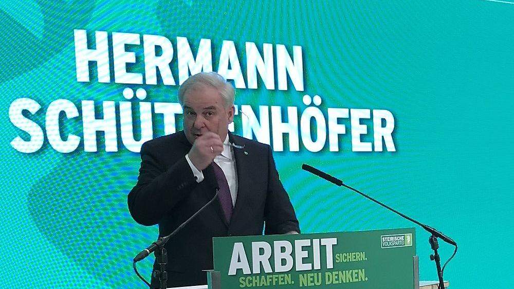 ÖVP-Chef und Landeshauptmann Hermann Schützenhöfer: &quot;Stehen ganz sicher an Sebastian Kurz' Seite!&quot;