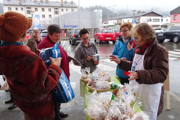 Die Aktion fand vor einem Spar-Markt in Murau statt.