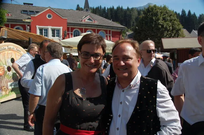 Landeshauptmann-Stellvertreterin Beate Prettner und Hermagors Bürgermeister Siegfried Ronacher.