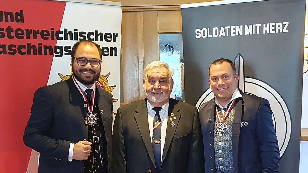 Platzer, Kranawetter und Kusternigg (von links) bei der Verleihung