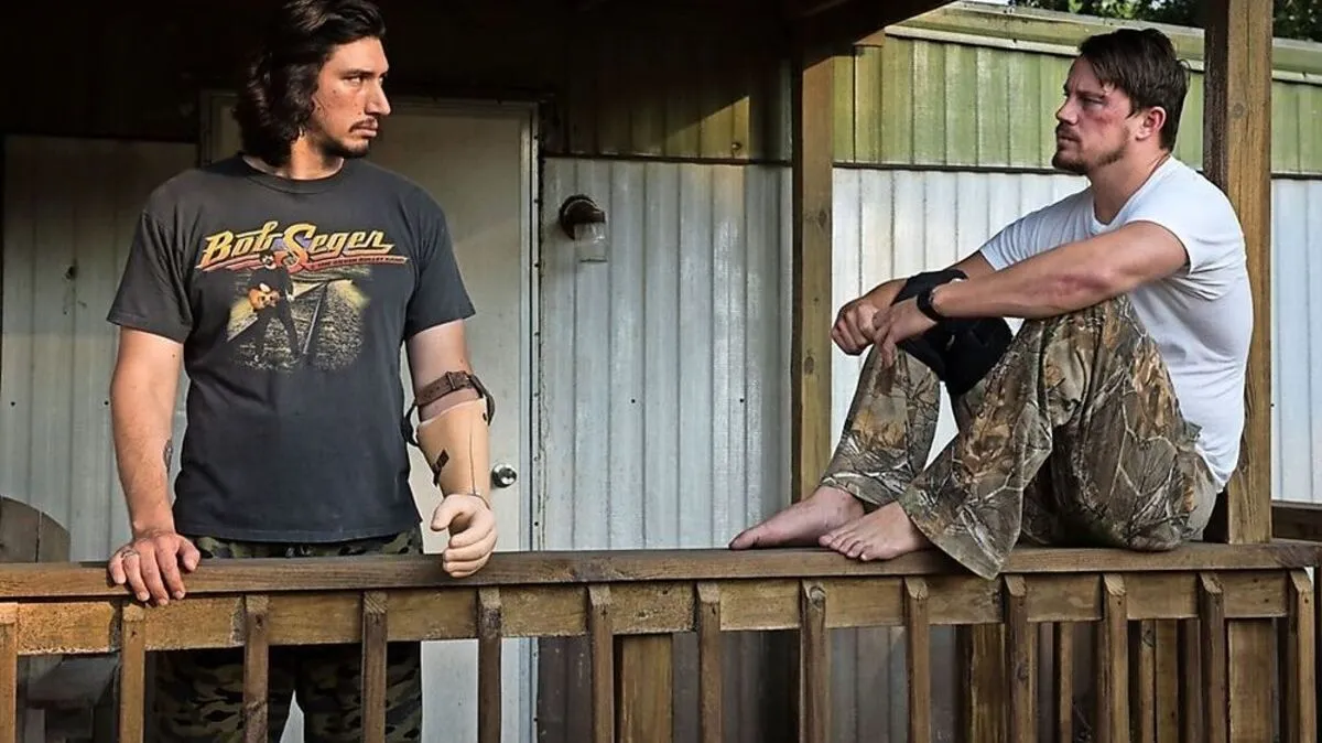 Adam Driver und Channing Tatum in "Logan Lucky"