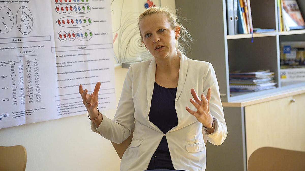 Margaretha Gansterer leitet das Institut für Produktions-, Energie- und Umweltmanagement an der Alpen-Adria-Universität Klagenfurt