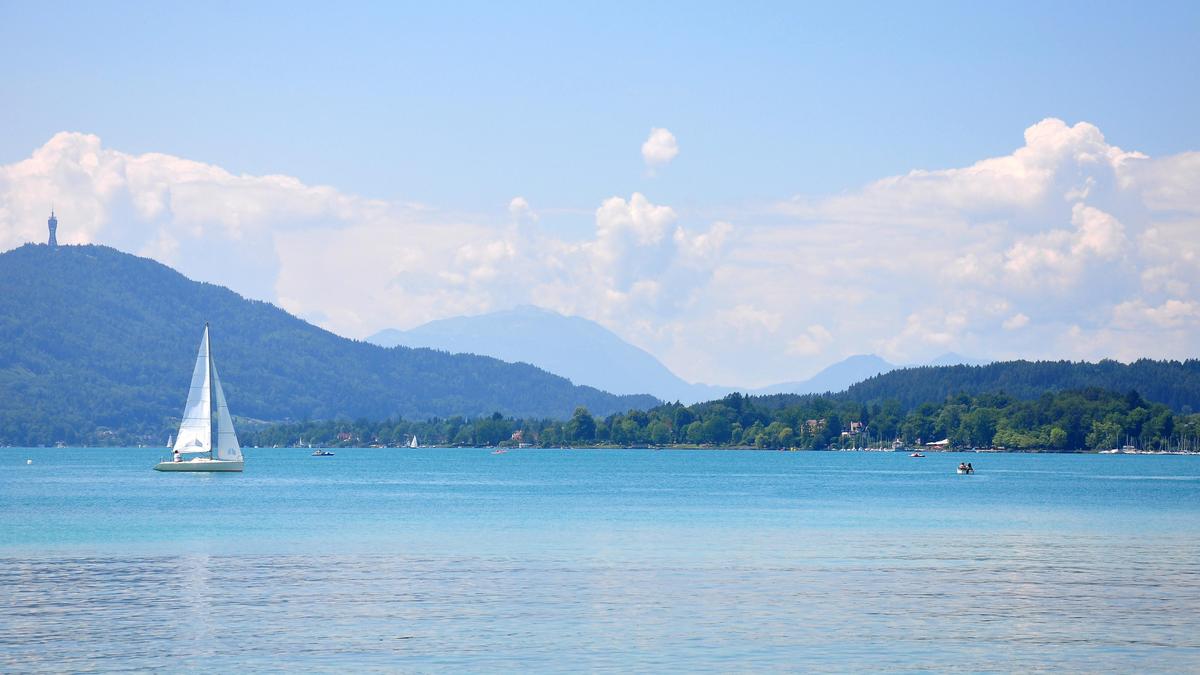 Im Durchschnitt liegt auch Kärntens größter Badesee, der Wörthersee