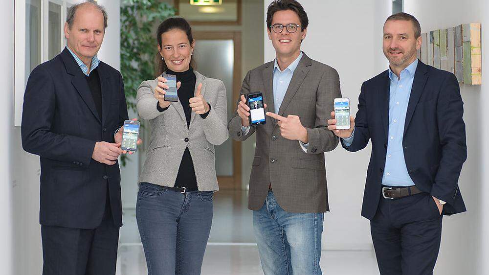 Von links: CEO WILD Gruppe Josef Hackl, die progressio Geschäftsführer Tanja Rattenegger und Gerhard Rattenegger, WILD Electronics Geschäftsführer Wolfgang Warum
