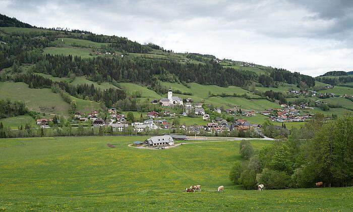 Blick auf Ranten im Murtal