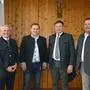 Geschäftsführer Thomas Oppeneiger, die Obmann-Stellvertreter Markus Steiner und Franz Aichner sowie Obmann Hans Gumpitsch