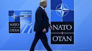 Die Nato dehnt sich aus nach Osten: US-Präsident Donald Trump beim Nato-Gipfel im Sommer 2018