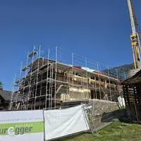 Der Stadel neben dem Kammerlanderhof in Thurn wird von Holzbau Duregger umfassend saniert