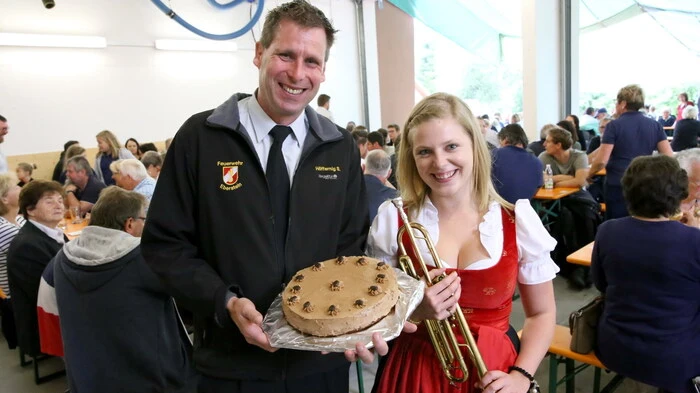 Beste Stimmung herrschte am Sonntag beim „Tag der offenen Tür“ der Freiwilligen Feuerwehr (FF) Eberstein unter Kommandant Simon Höffernig (Foto).