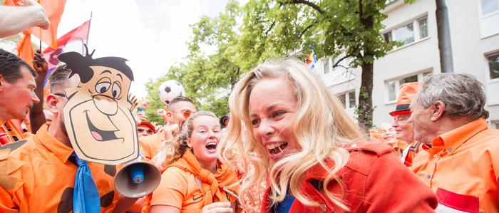Die niederländischen Fußballfans sorgen wie immer für eine fantastische Stimmung