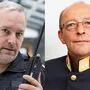 V.l. Stadtpolizeikommandant Erich Londer und Ehrenfried Zarfl, Bezirkspolizeikommandant Villach-Land