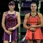 Am 8. November 2025 standen sich Jelena Rybakina (links) und Aryna Sabelenka im Endspiel der WTA Finals das letzte Mal gegenüber