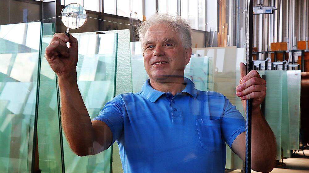 „Glas Laggner“ gibt es seit 111 Jahren in Feldkirchen, 1987 übernahm Martin Laggner die Geschäfte 