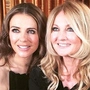 Liz Hurley mit Frauke Ludowig beim Interview