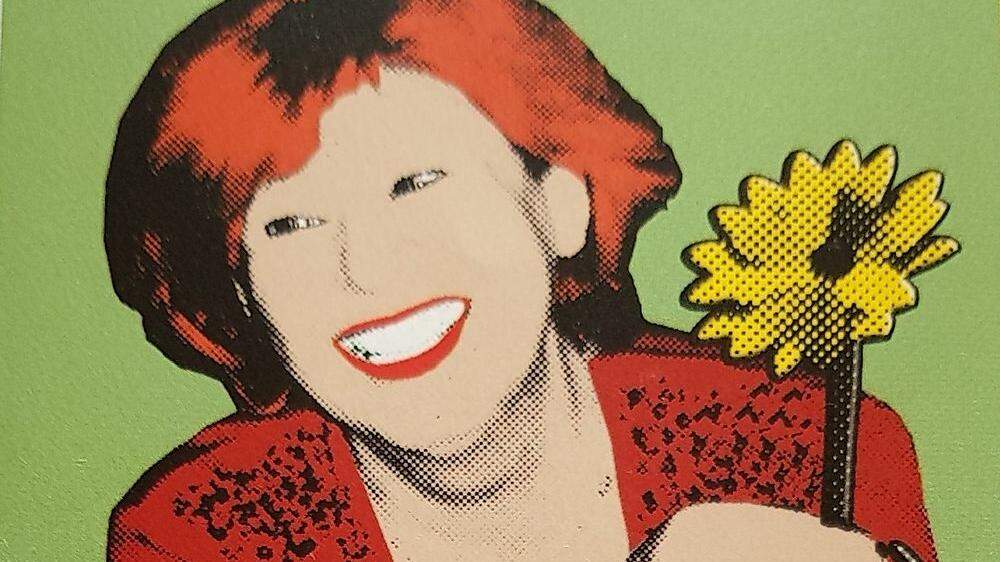 Pop-Art-Porträt: Erika Galamb im Warhol-Stil