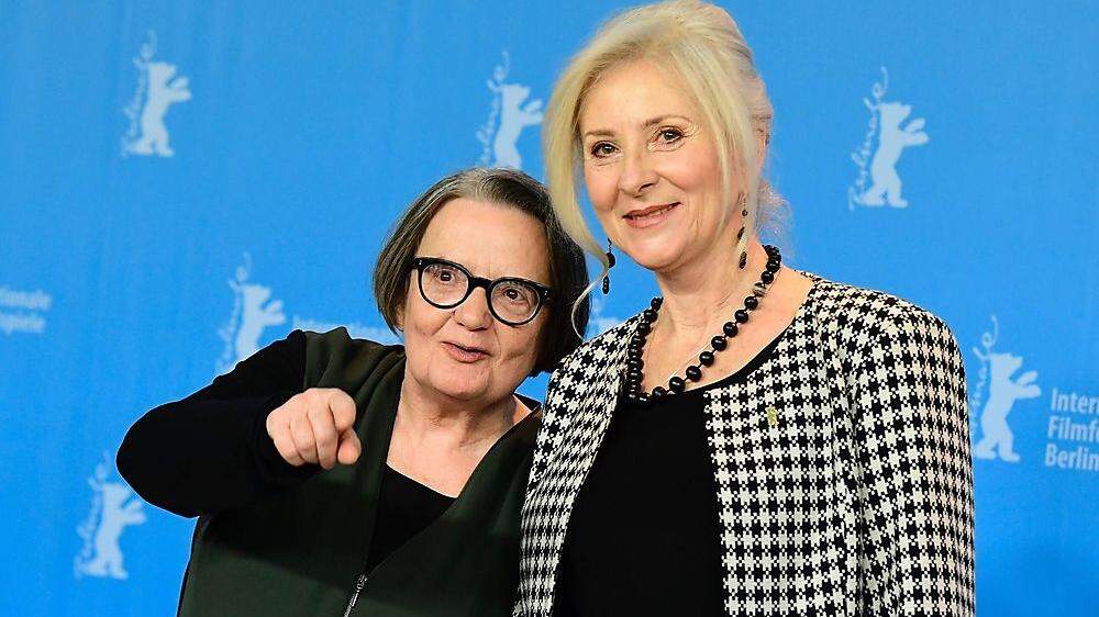 Regisseurin Agnieszka Holland und Schauspielerin Agnieszka Mandat präsentierten &quot;Pokot&quot;