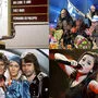 Von links oben im Uhrzeigersinn: Udo Jürgens (1966), Lordi (2006), Lena Meyer-Landrut (2010) und ABBA (1974)