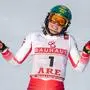 ABD0151_20190216 - AARE - SCHWEDEN: Katharina Liensberger (AUT) am Samstag, 16. Februar 2019, whrend dem 2. Lauf im Slalom der Damen im Rahmen der alpinen Ski-Weltmeisterschaft in Aare, Schweden. - FOTO: APA/EXPA/JOHANN GRODER