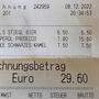 Fast 30 Euro bezahlte ein Gast für vier Getränke