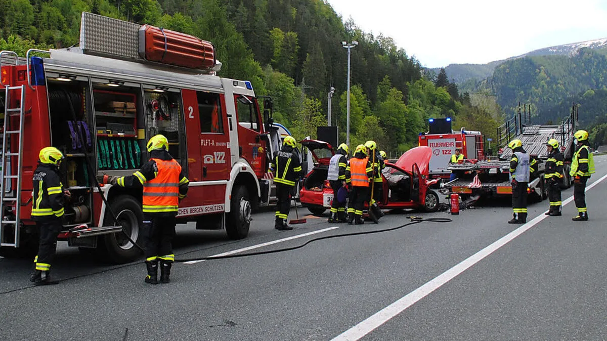 Mittwoch ereignete sich der Unfall auf der A9 bei St. Michael