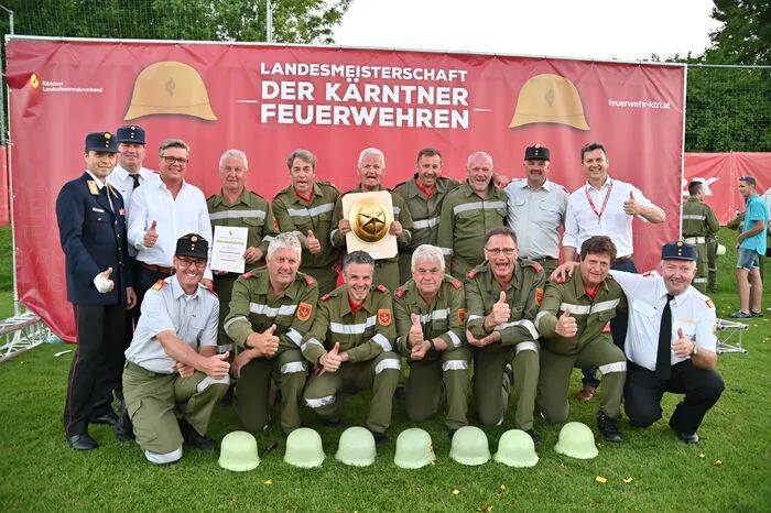 Den "Goldenen Helm" beim "Trockenbewerb" holte sich die FF Reichenfels-St. Peter Zweiter wurde Töplitsch, Dritter Draßnitzdorf