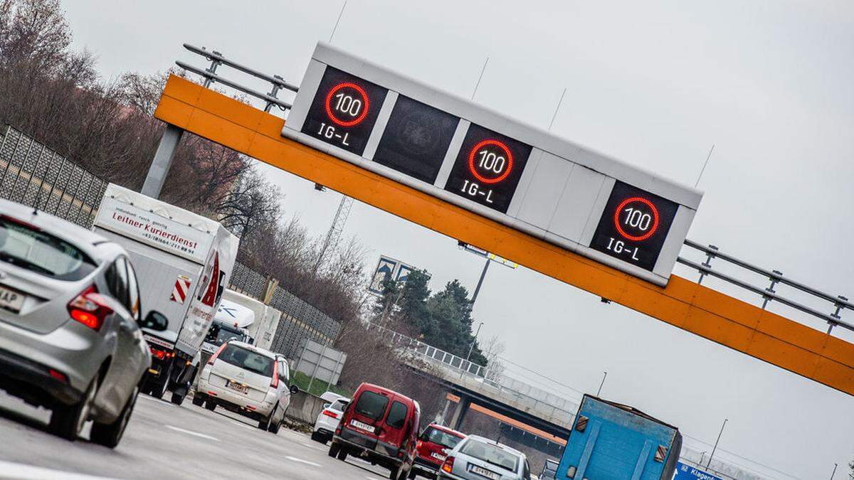 Seit Jahren in der Steiermark Alltag: Der Feinstaub-Hunderter auf den Autobahnen um Graz