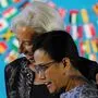 IWF-Chefin Christine Lagarde und die indonesische Finanzministerin Sri Mulyani Indrawati  
