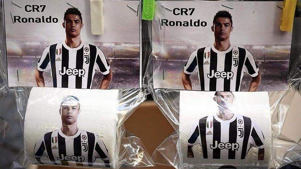 Cristiano Ronaldo gibt es in Neapel nun auch auf dem Klopapier