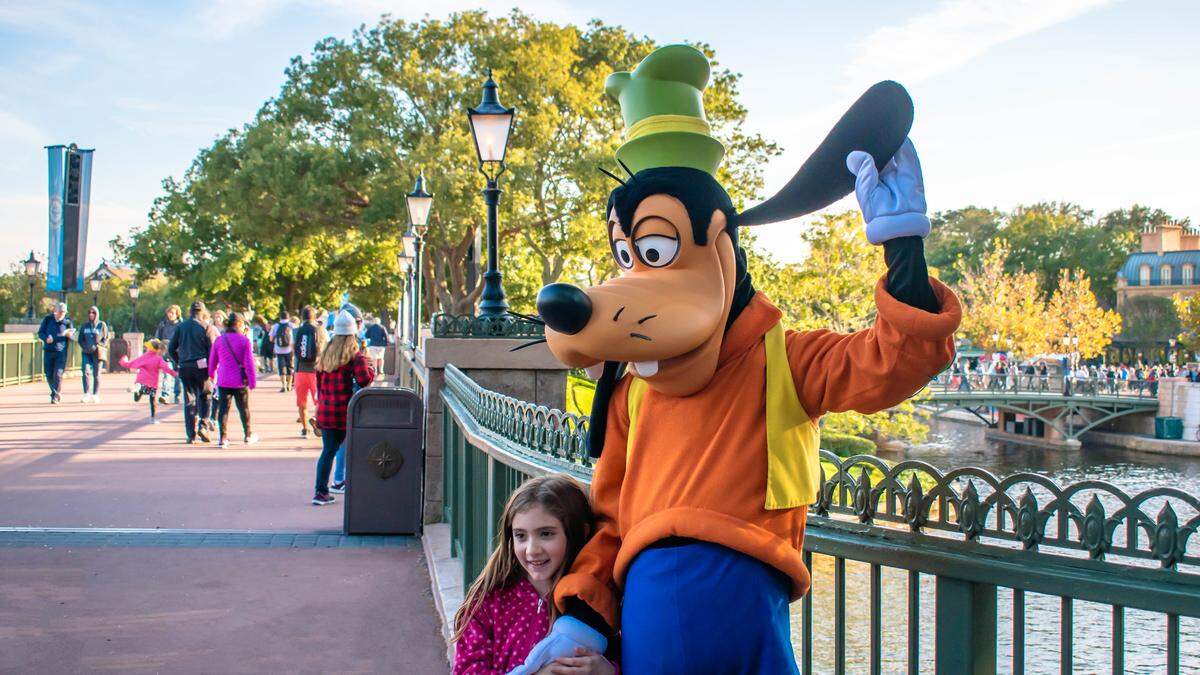 Goofy im Disney Land in Orlando, Florida | Die Disneyfigur Goofy war die Inspiration für den Ausdruck