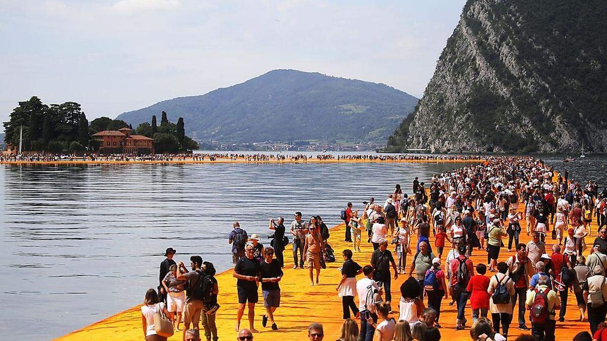 Der Sonntag war der letzte Tag, um über den Iseo-See zu gehen