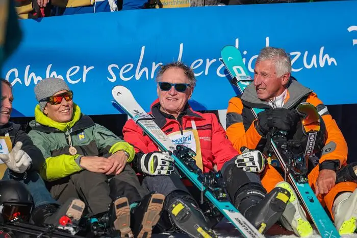Michi Dorfmeister, Franz Klammer und Leo Stock - allesamt Olympiasieger