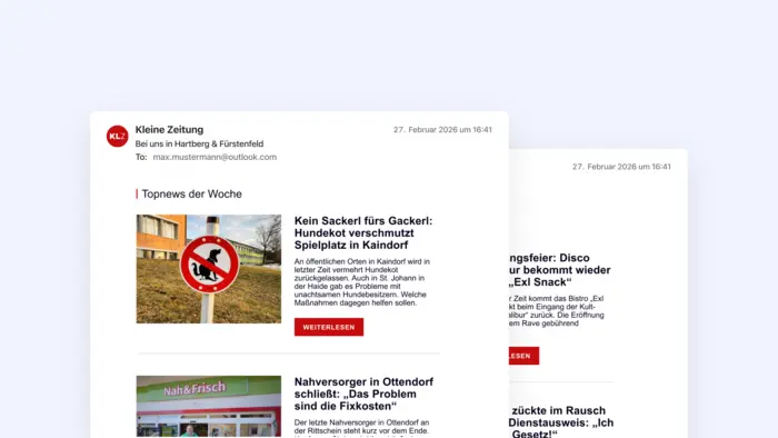 Neben Meinungsumfragen und Lesereporter-Fotos erwarten Sie auch die „Top News der Woche“