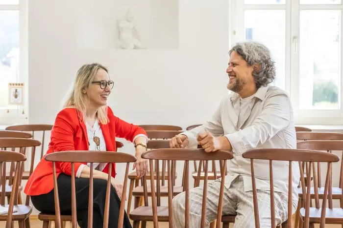 Der Dirigent im Gespräch mit Kleine Zeitung-Redakteurin Simone Jäger