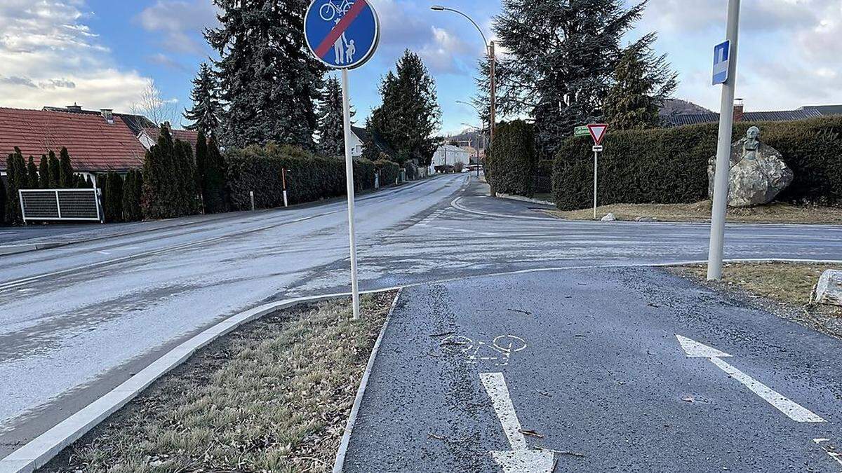 Der Radweg in der Gradnerstraße wird weiter ausgebaut – fertig wird er allerdings erst 2025