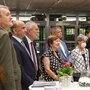 Bundespräsident Alexander Van der Bellen mit Gattin Doris Schmidauer, Schuldirektor Michael Rath und Bürgermeister Karl Rudischer beim Schulbesuch in Mürzzuschlag