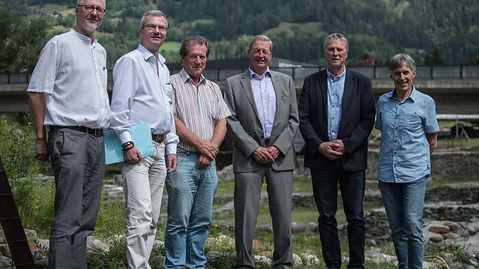 Manfred Hainzl, Hannes Rohracher, Michael Tschurtschenthaler, Leo Gomig, Josef Mair und Werner Lamprecht