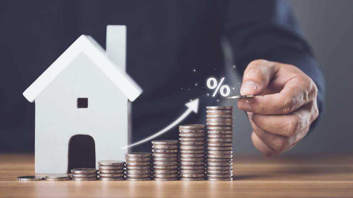 Mit steigenden Zinsen werden auch die Wohnbaukredite teurer