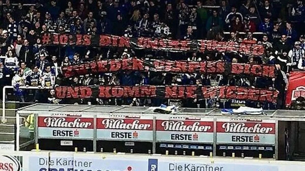 Fans des VSV taten ihren Unmut kund