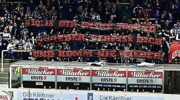Fans des VSV taten ihren Unmut kund
