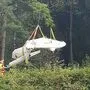 Das Wrack wurde in einem Waldstück gefunden