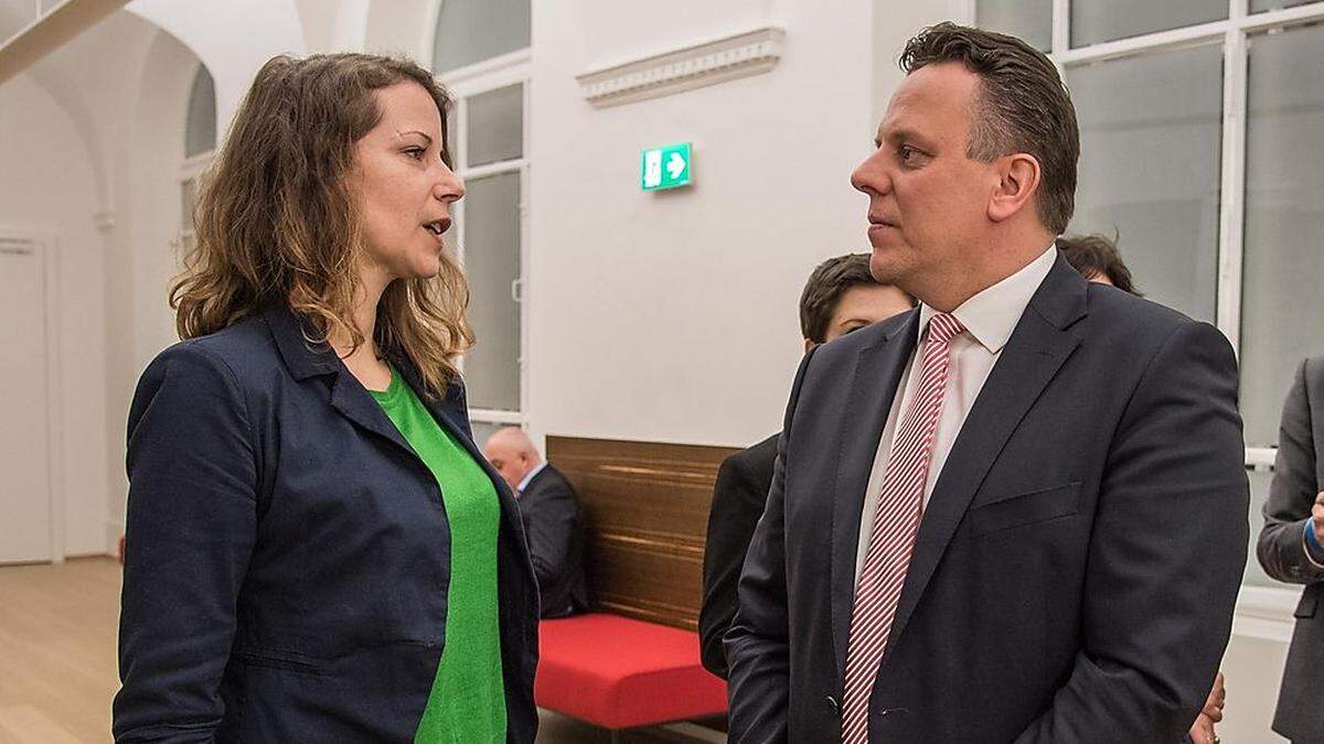 Wirnsberger (Grüne) und Ehmann (SP)