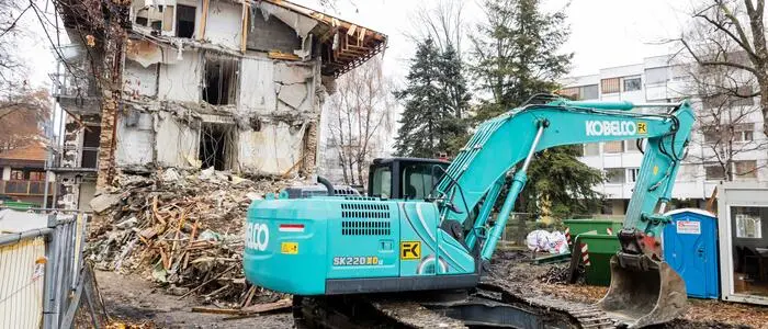Im Herbst wurde ein bereits leerstehendes Gebäude am Areal abgerissen