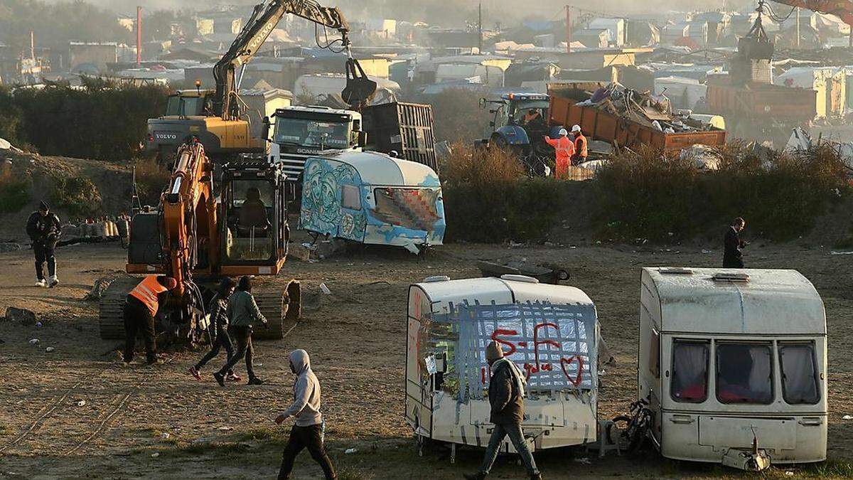 Das Lager von Calais wurde nun geräumt