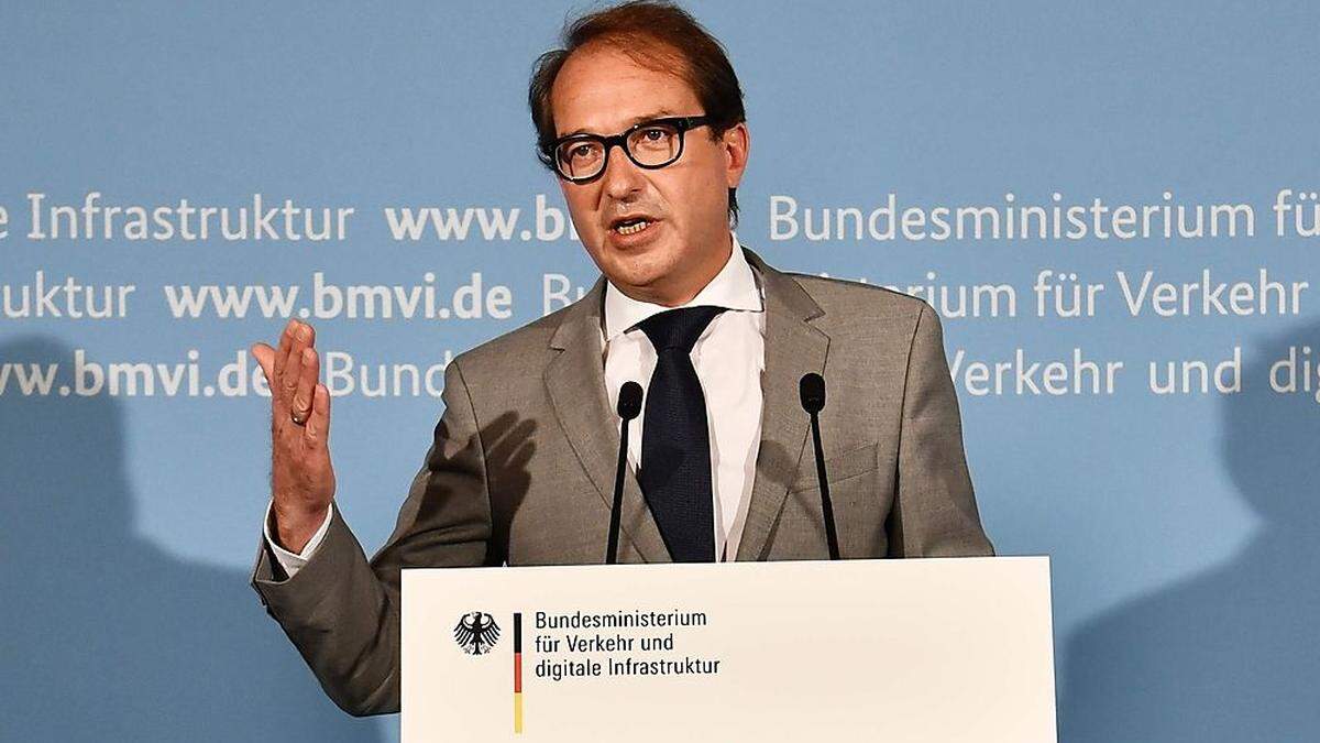 Der deutsche Verkehrsminister Dobrindt macht Druck