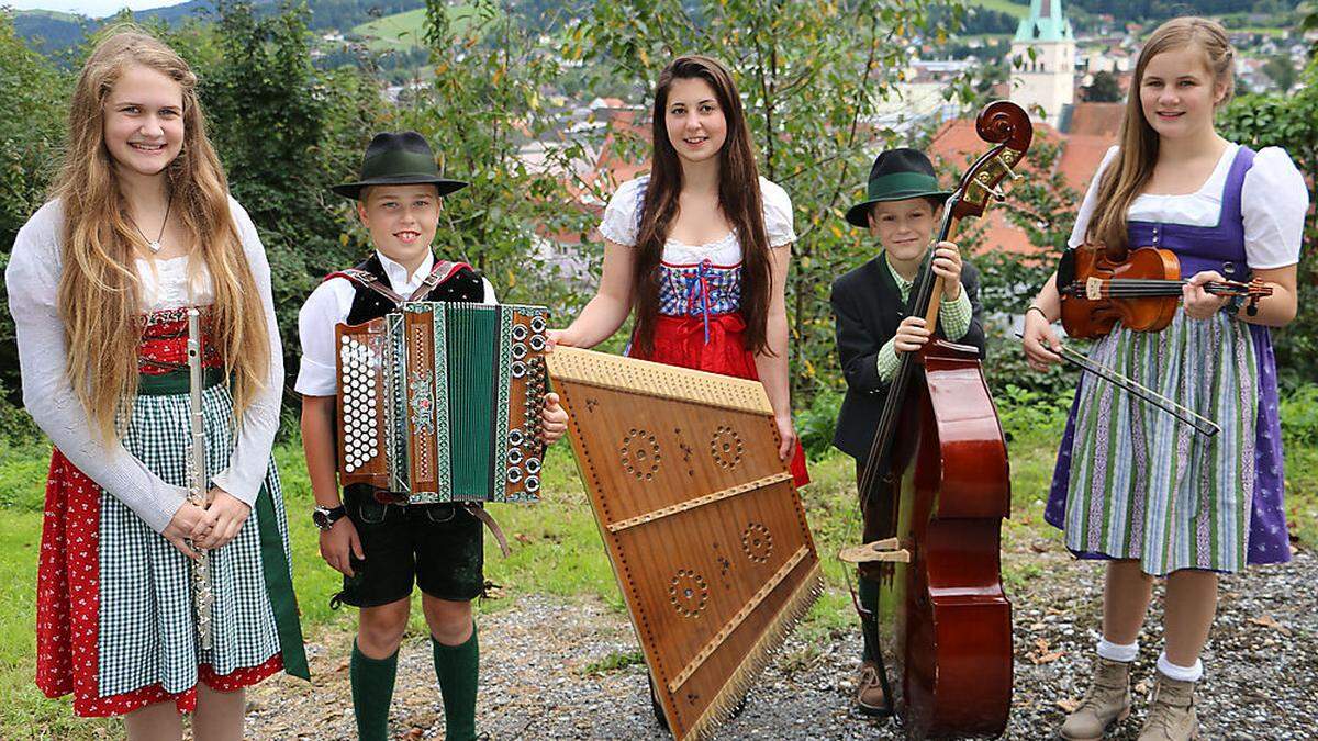 Nachwuchstalente der steirischen Volksmusik, wie die „Frühlingskinder“ (Foto), werden gesucht 